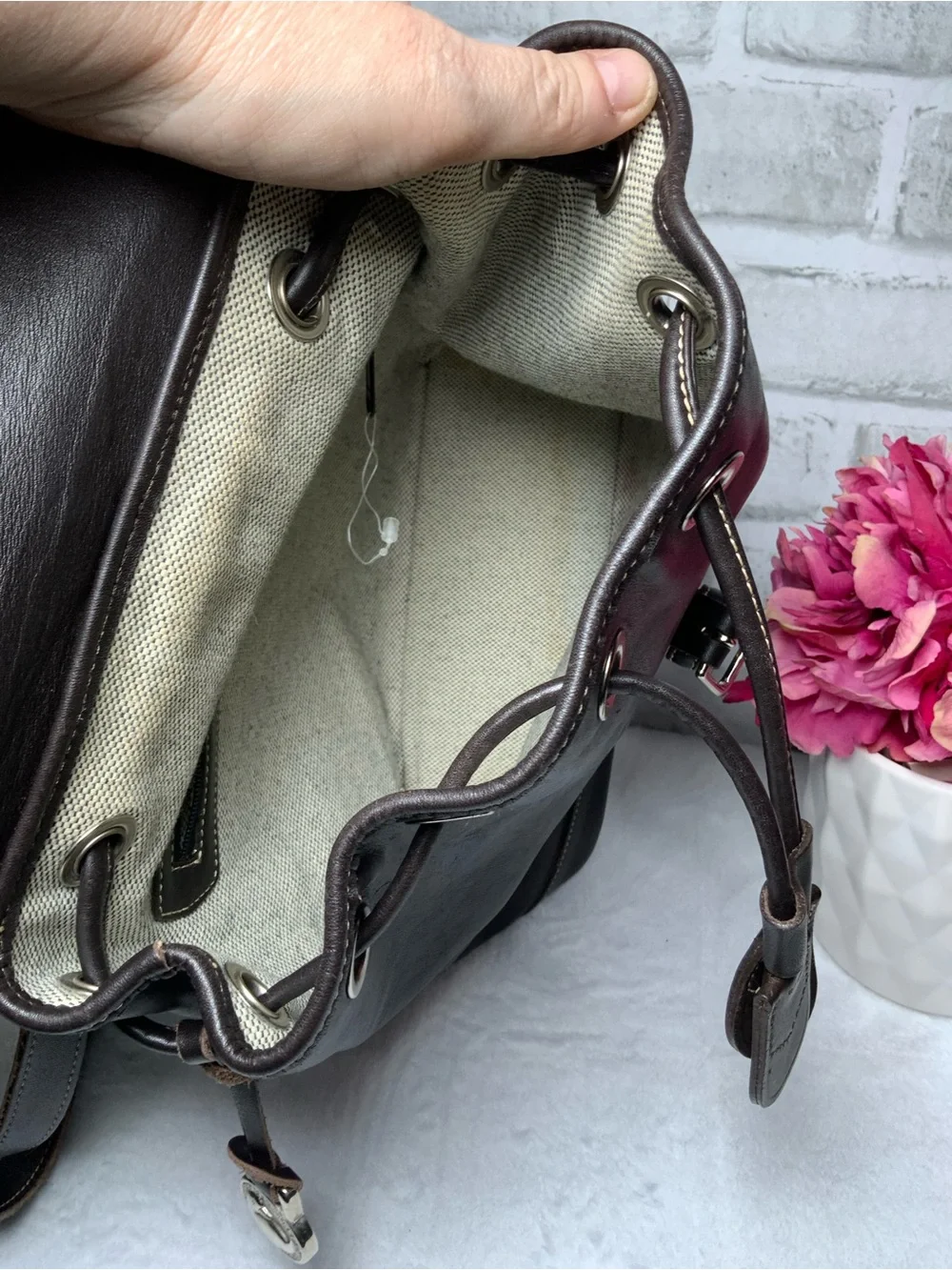 Dooney & Bourke Women's Black Leather Backpack